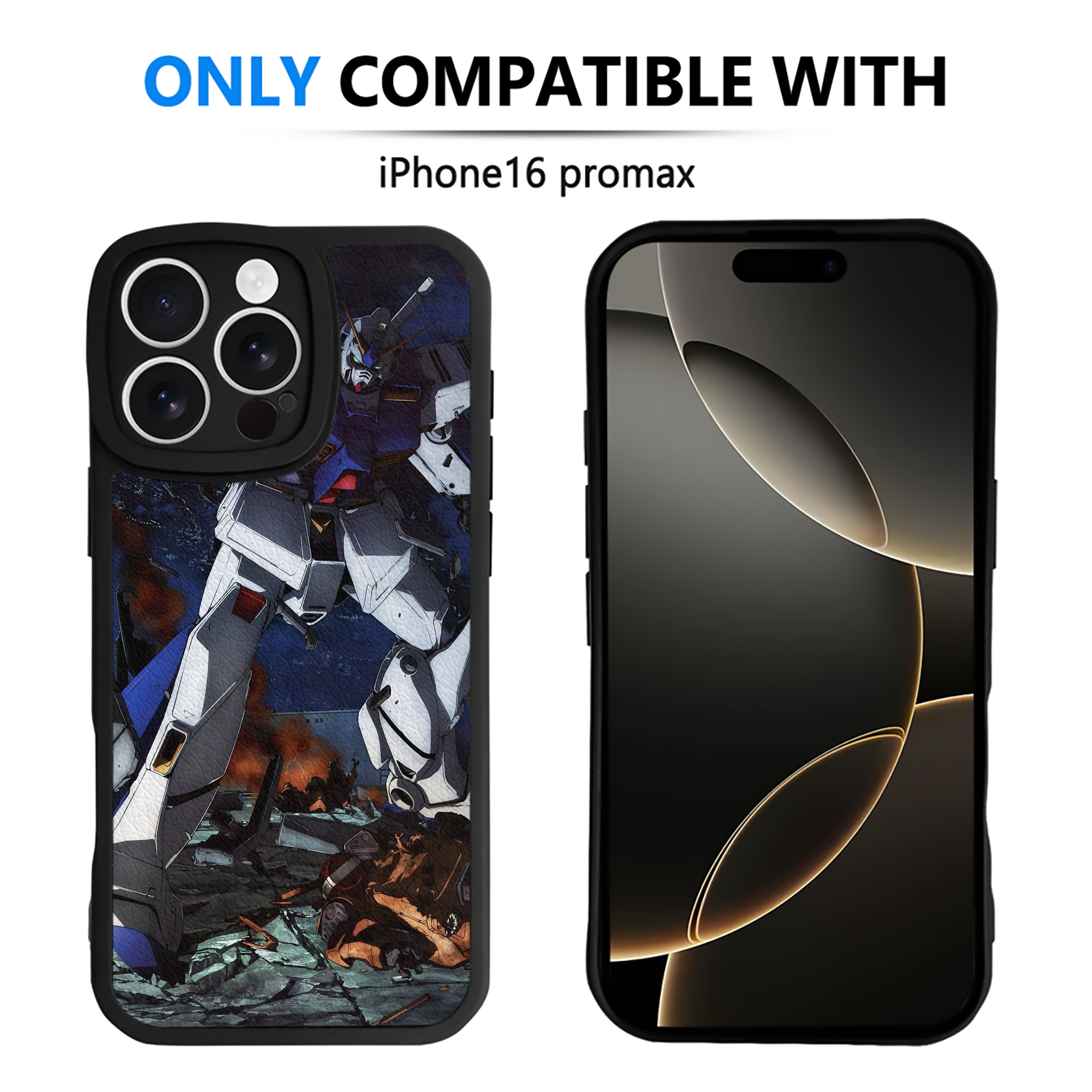 （画像用） 機動戦士ガンダム Mobile Suit Gundam 【iPhone 16シリーズ対応】シリコンスマホケース（レザー調） 材質：シリコン